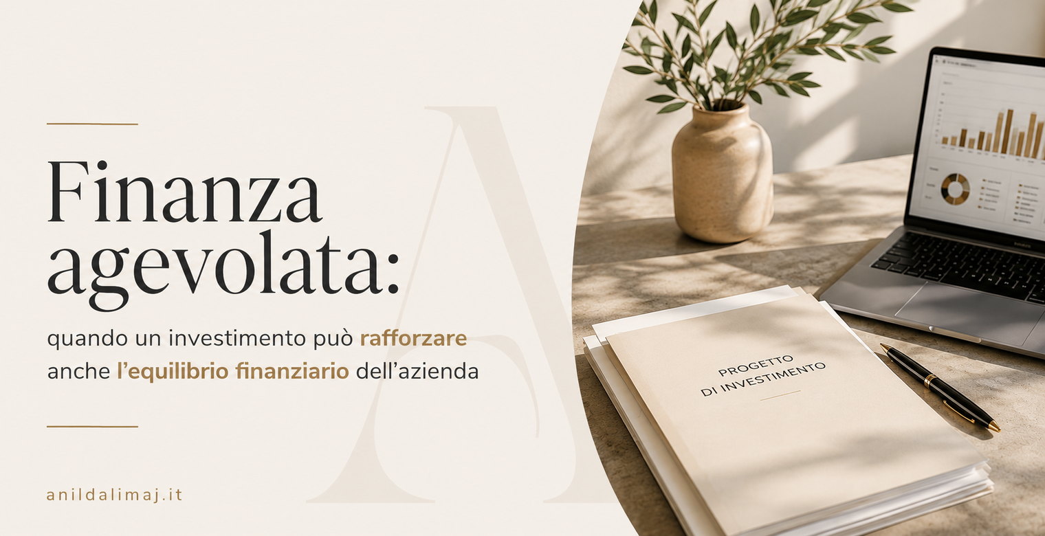 copertina di presentazione di finanza agevolata
